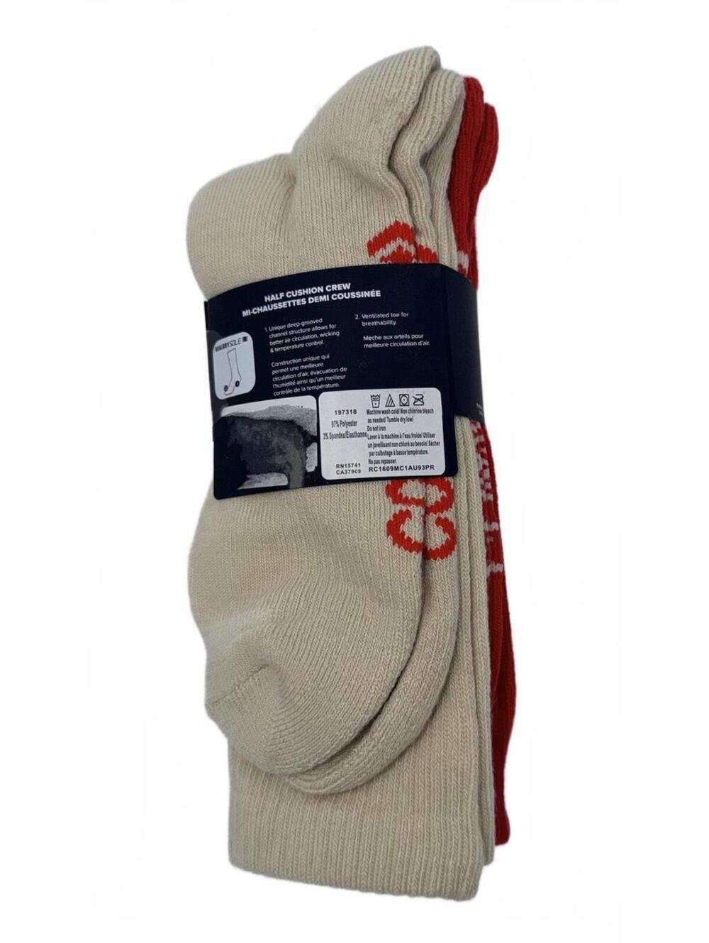 Converse Half Cushion Crew Socks Men's Size 6-12 3-Pack - Picture 2 of 3